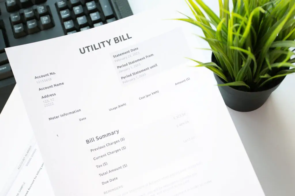 how to find utility bills for an address